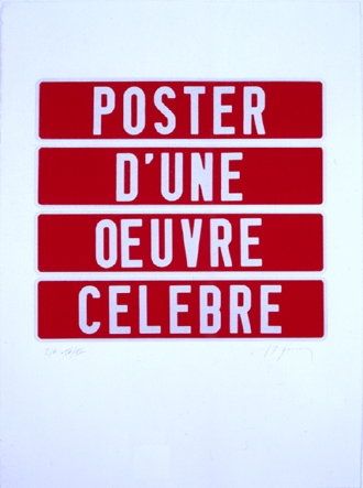 Screenprint Ducorroy - Poster d'une oeuvre célèbre