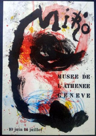 Poster Miró - Poster for exhibition at Musée de l'Athenée Geneva