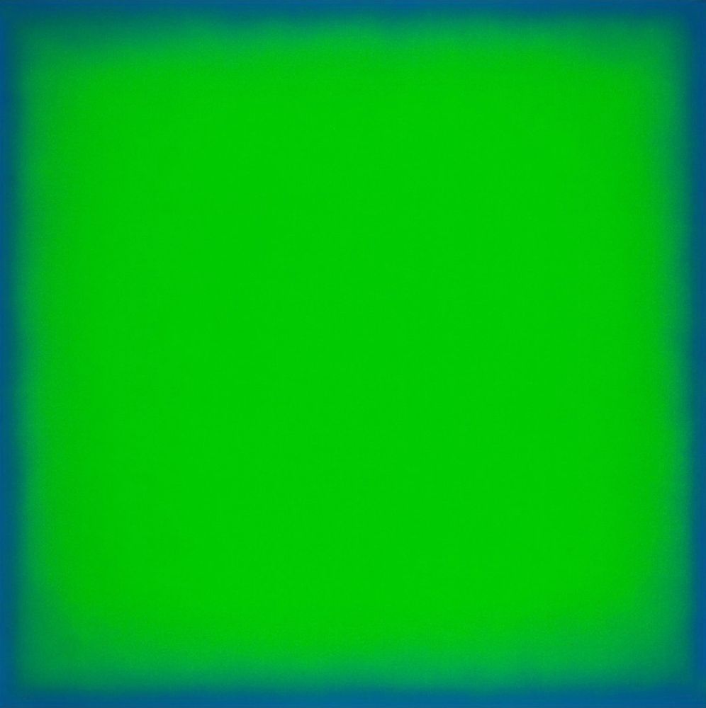 Screenprint Yturralde - Postludio IV (Green and Blue)