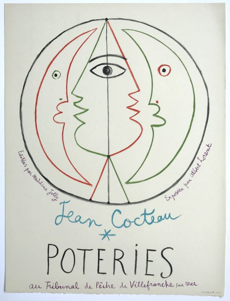 Lithograph Cocteau - Poteries