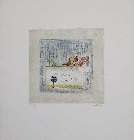 Etching And Aquatint Louttre - Pour aller loin, il faut...  / To Go Far, You Must...