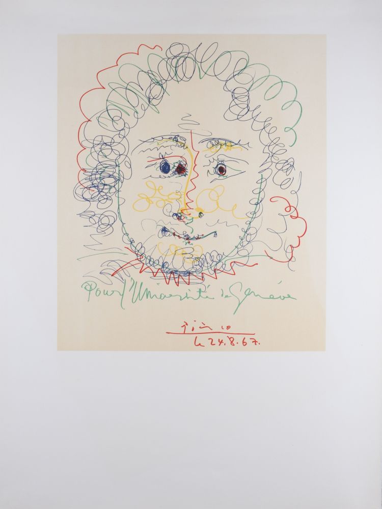 Lithograph Picasso - Pour l'Université de Genève