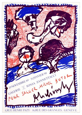 Poster Alechinsky - Pour saluer Michel Butor