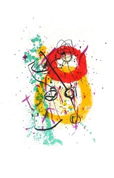 Lithograph Miró - Pour XX° siècle n°16