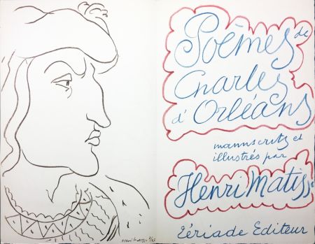 Illustrated Book Matisse - POÈMES DE CHARLES D'ORLÉANS, manuscrits et illustrés par Henri Matisse (Tériade 1950)