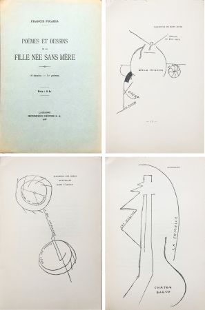 Illustrated Book Picabia - Poèmes et dessins de la fille née sans mère. 18 dessins - 51 poèmes (1918).‎ 