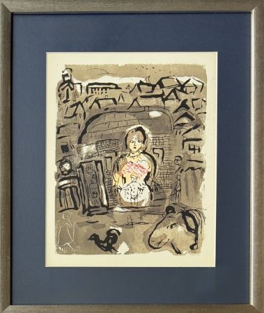 Woodcut Chagall - Poèmes, Planche VIII