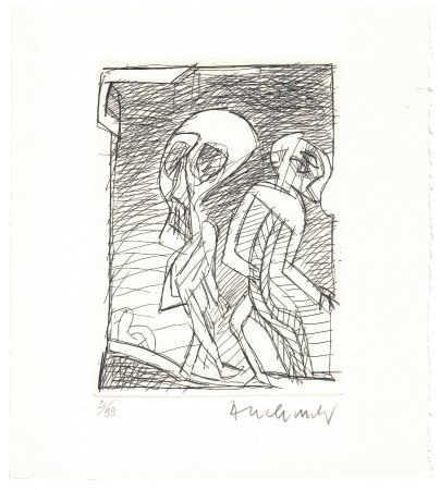 Engraving Alechinsky - '' Poèmes à peine poèmes ''