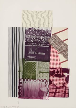 Lithograph Rauschenberg - Pre-Morocco