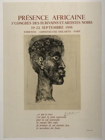Lithograph Picasso - Presence Africaine