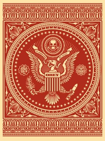 Screenprint Fairey - Presidential Seal Red 