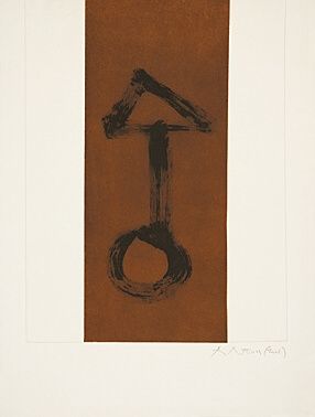 Etching And Aquatint Motherwell - Primal Sign I