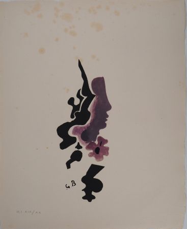 Lithograph Braque - Profil