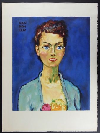 Lithograph Van Dongen - (Proof) Hommage á Marie Claire