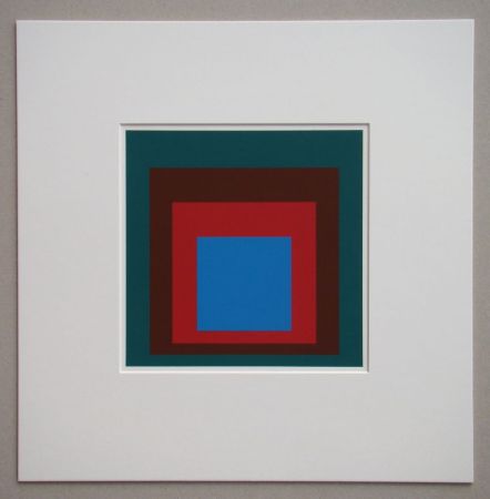 Screenprint Albers - Protected Blue