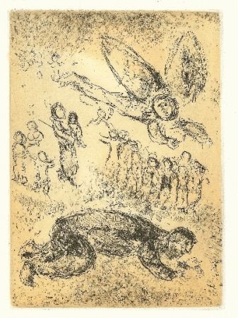 Drypoint Chagall - Psaumes de David 2 