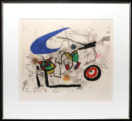 Aquatint Miró - Pygmées Sous la Lune