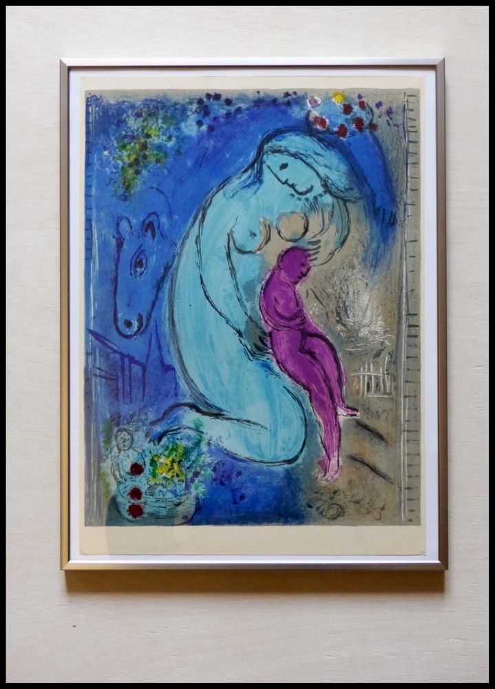 Lithograph Chagall - QUAI AUX FLEURS