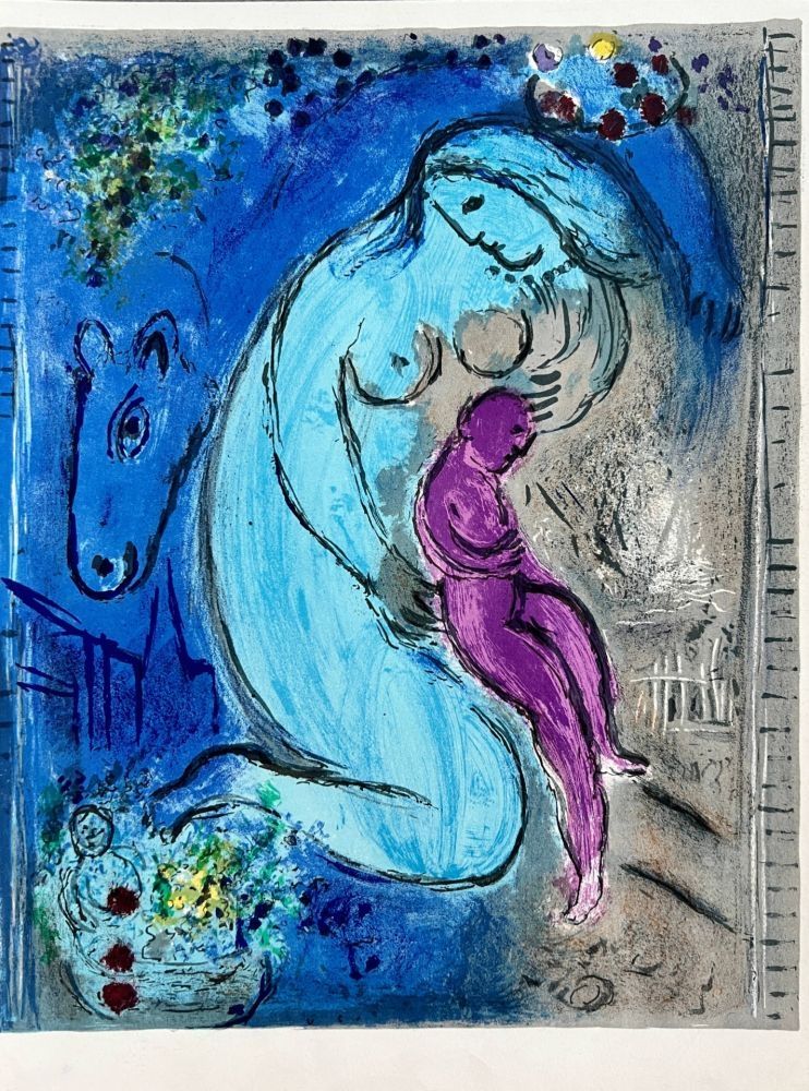 Lithograph Chagall - Quai aux Fleurs