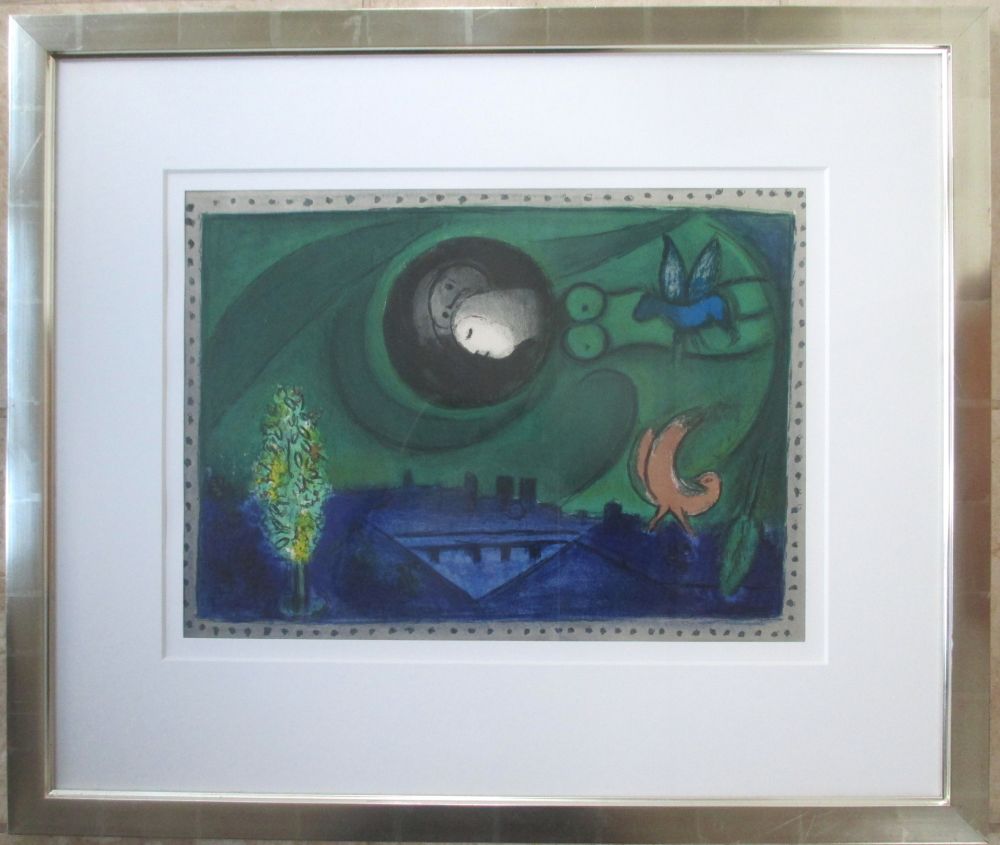 Lithograph Chagall - Quai de Bercy