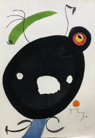 Etching And Aquatint Miró - Quatre Colors acarien El Mon IV
