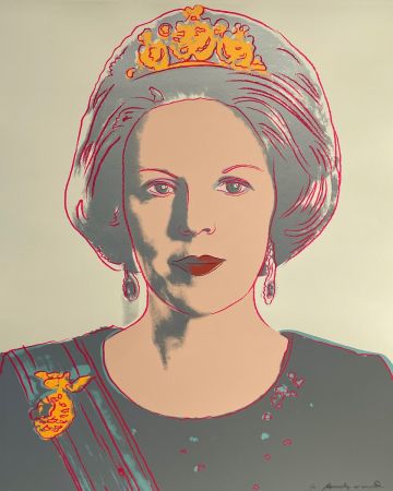 Screenprint Warhol - Queen Beatrix of the Netherlands 339