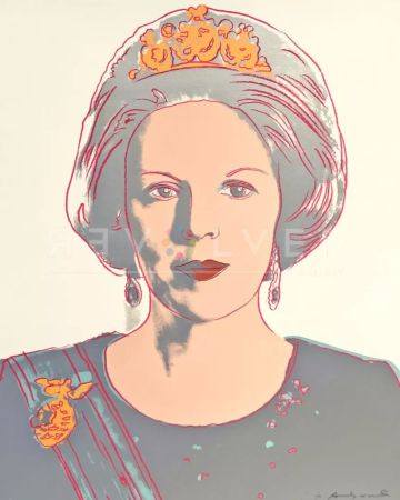 Screenprint Warhol - Queen Beatrix of the Netherlands 339