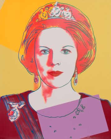 Screenprint Warhol - Queen Beatrix of the Netherlands 341