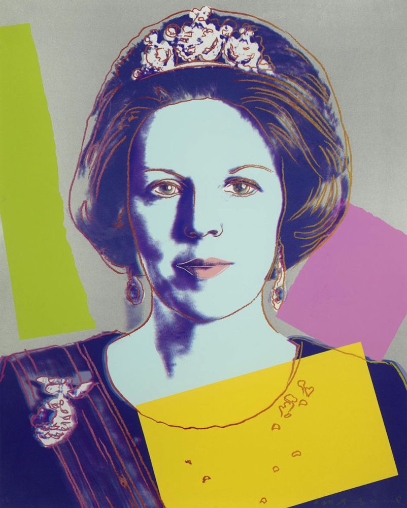 Screenprint Warhol - Queen Beatrix (Royal Edition) (FS II.340A)