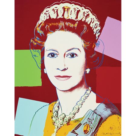 Screenprint Warhol - Queen Elizabeth II 334