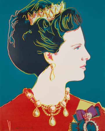 Screenprint Warhol - Queen Margrethe II of Denmark (FS II.343)