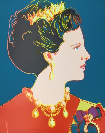 Screenprint Warhol - Queen Margrethe II of Denmark (FS II.343)