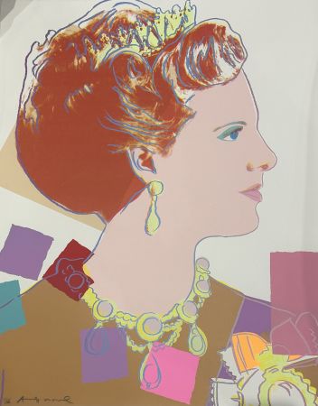 Screenprint Warhol - Queen Margrethe II of Denmark (FS II344)