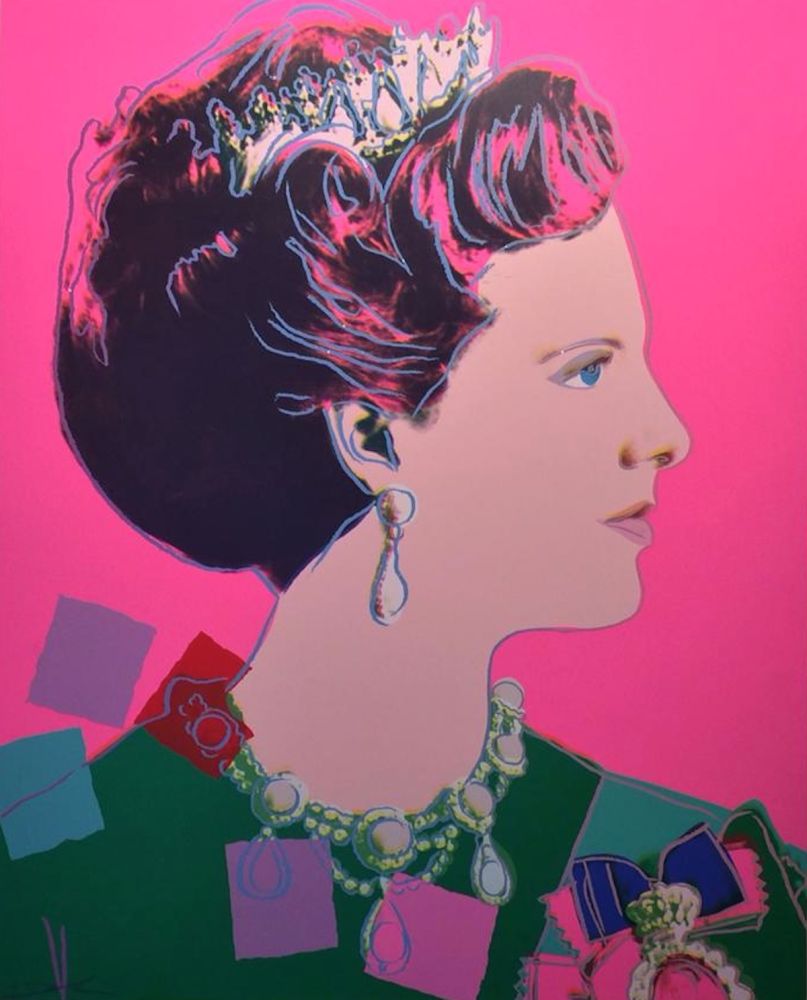 Screenprint Warhol - Queen Margrethe II of Denmark (FS II.345)