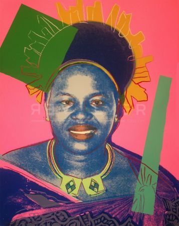 Screenprint Warhol - Queen Ntombi Twala of Swaziland TP (FS IIB.346)