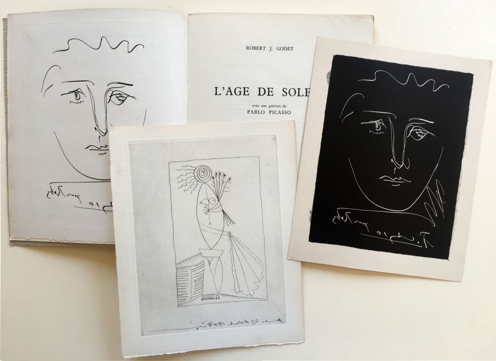 Illustrated Book Picasso - R.-J. Godet : L'AGE DE SOLEIL. Gravures de Pablo Picasso (1950).