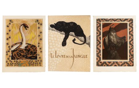 Illustrated Book Jouve - R. Kipling. LE LIVRE DE LA JUNGLE. Suivi du Second Livre de la Jungle (L'exemplaire numéro 1 assemblé en 1918).