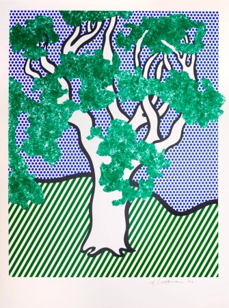 Screenprint Lichtenstein - Rainforest