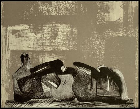 Lithograph Moore - Reclining Figure
