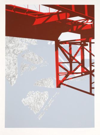 Screenprint D'arcangelo - Red Bridge