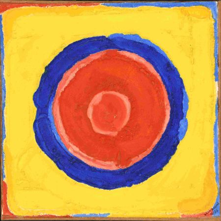 Etching Bogart - Red on Blue on Yellow 