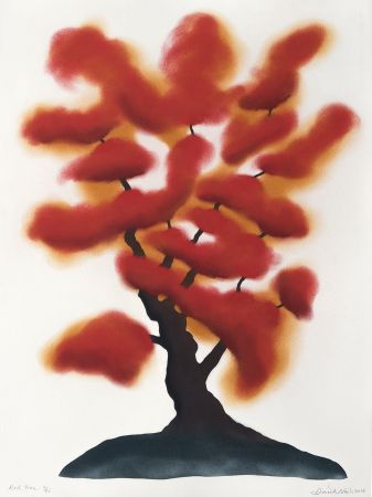Pochoir Nash - Red tree