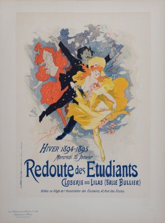 Lithograph Cheret - Redoute des Etudiants, Les Maitres de L’Affiche, 1897
