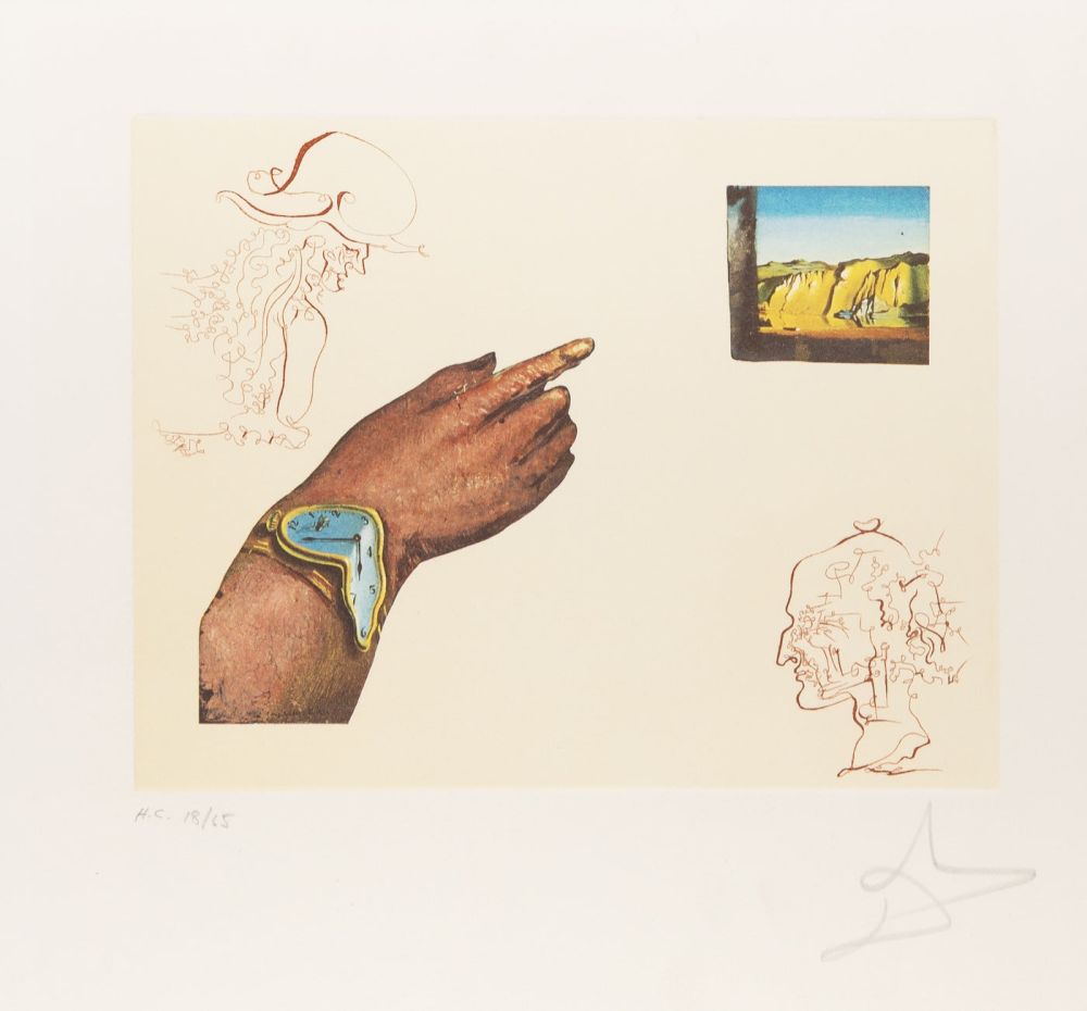 Lithograph Dali - Reflection from The Cycles of Life