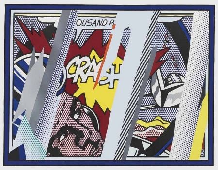 Lithograph Lichtenstein - Reflections on Crash, from: Reflections (C. 239) 