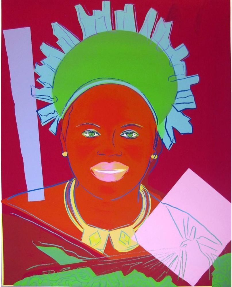 Screenprint Warhol - Reigning Queens: Queen Ntombi Twala of Swaziland