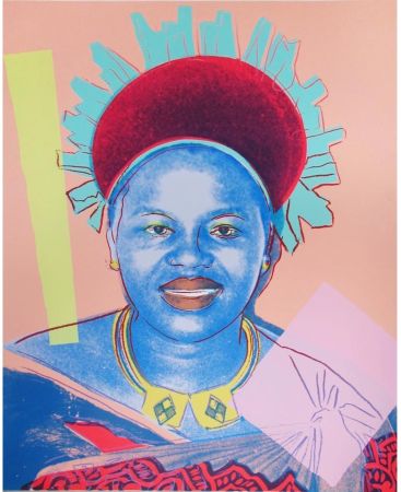 Screenprint Warhol - Reigning Queens: Queen Ntombi Twala of Swaziland