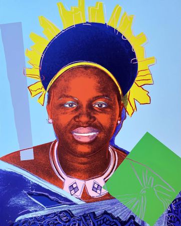 Screenprint Warhol - Reigning Queens: Queen Ntombi Twala of Swaziland, II.347