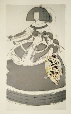 Etching And Aquatint Valdés - Reina Mariana II