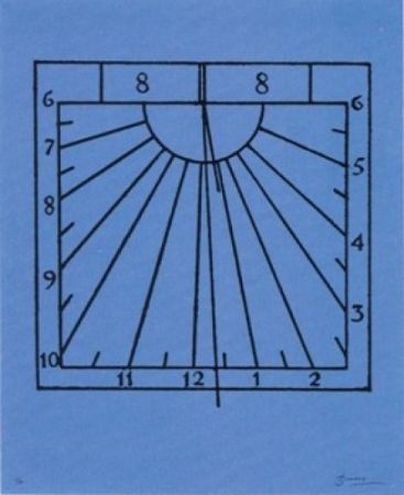 Lithograph Brossa - Rellotge de sol
